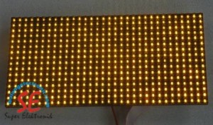 Jual P10 Warna Kuning Semi Out Door | Moving Sign P10 Kuning Harga Murah