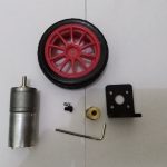Motor Dc Line Tracer Kit Lengkap Roda Dan Bracket